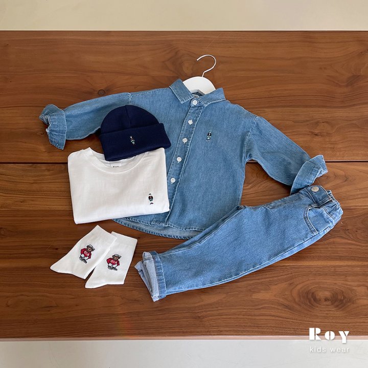 Roy - Korean Children Fashion - #minifashionista - Toy Denim Shirt - 5