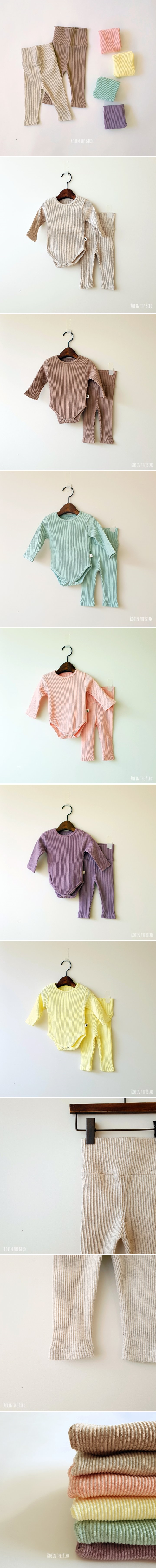 Saerobin - Korean Baby Fashion - #babygirlfashion - Ribbed Bodysuit Bottom