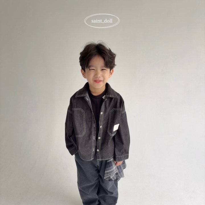 Saint Doll - Korean Children Fashion - #Kfashion4kids - Boyfriend Denim Shirt - 11