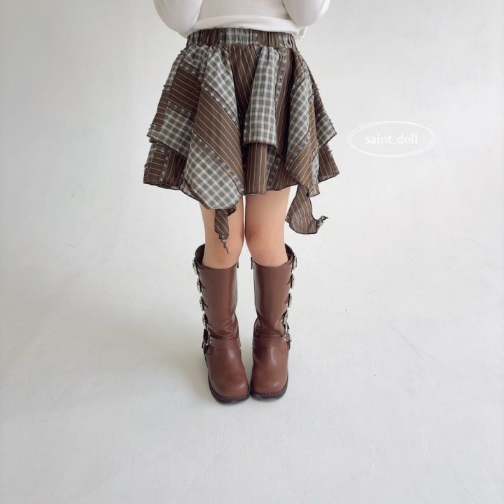 Saint Doll - Korean Children Fashion - #childofig - Mix Uneven Skirt (Junior) - 8