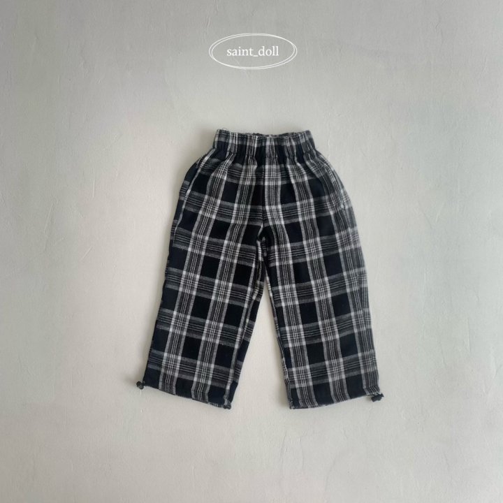 Saint Doll - Korean Children Fashion - #childofig - Check String Pants - 5