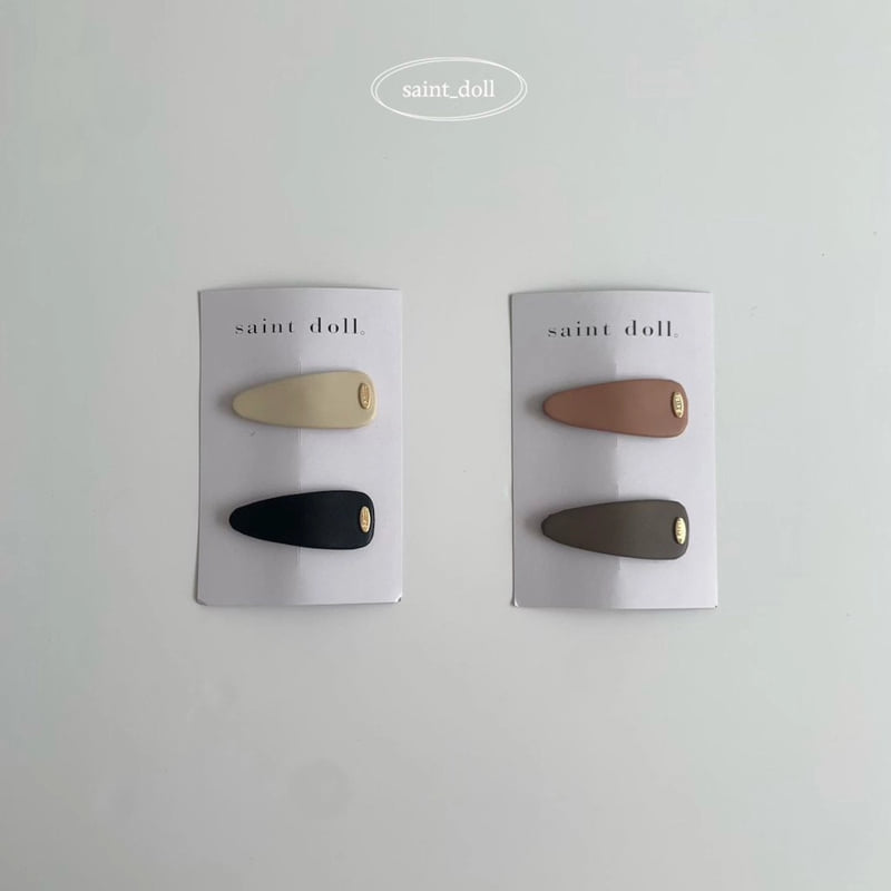Saint Doll - Korean Children Fashion - #childofig - Triangle Snap Pin Set - 3