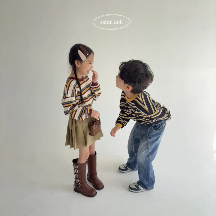 Saint Doll - Korean Children Fashion - #childofig - Jerry Stripe Tee - 11