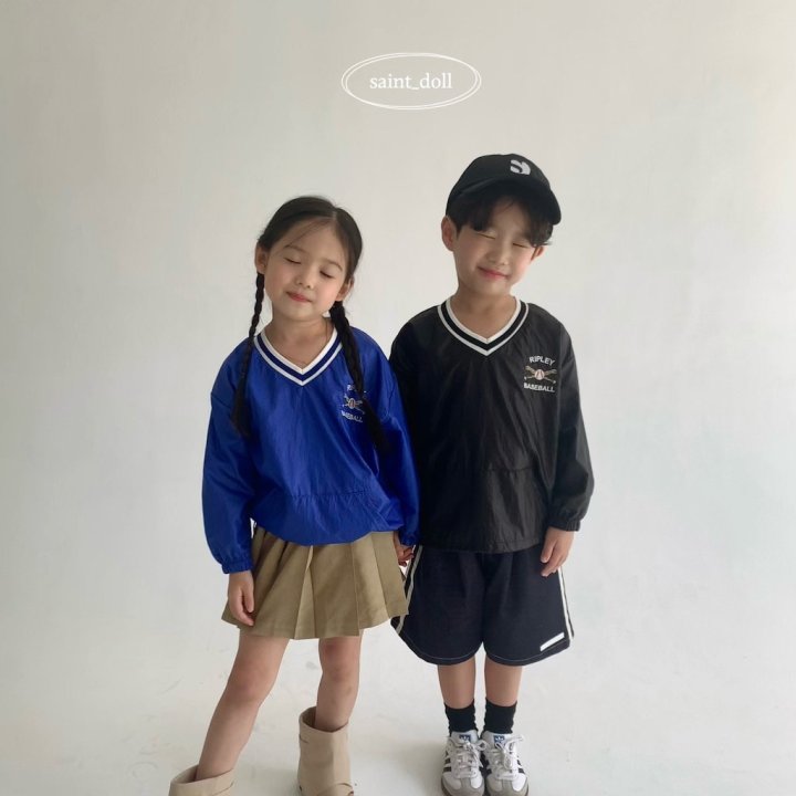 Saint Doll - Korean Children Fashion - #childofig - Baseball Embroidery Sweatshirt - 12