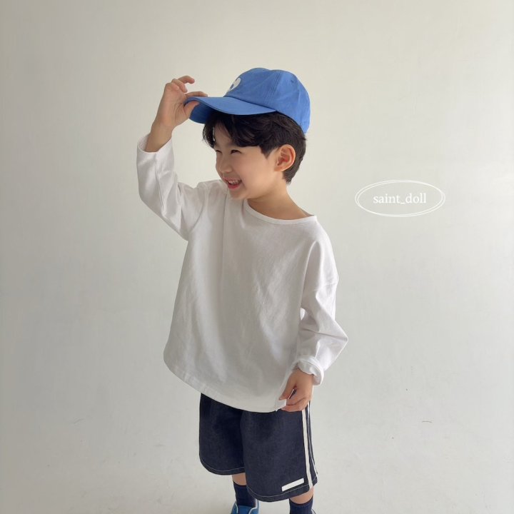 Saint Doll - Korean Children Fashion - #childofig - Side Slit Long Sleeve Tee - 12