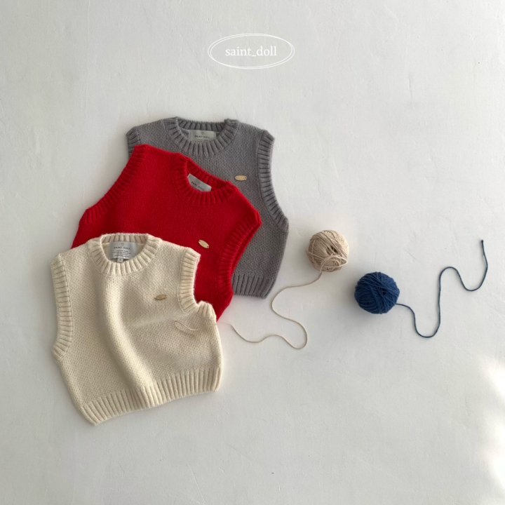 Saint Doll - Korean Children Fashion - #childofig - Amber Knit Vest
