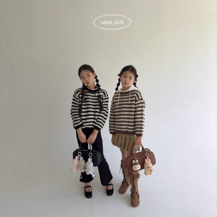 Saint Doll - Korean Children Fashion - #childofig - Striped Knit - 10