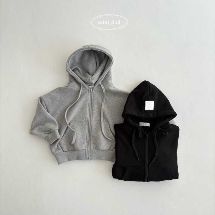 Saint Doll - Korean Children Fashion - #childrensboutique - Kangaroo Hood Zip-Up