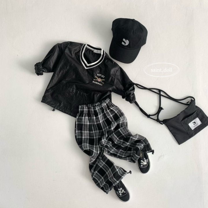 Saint Doll - Korean Children Fashion - #designkidswear - Check String Pants - 7