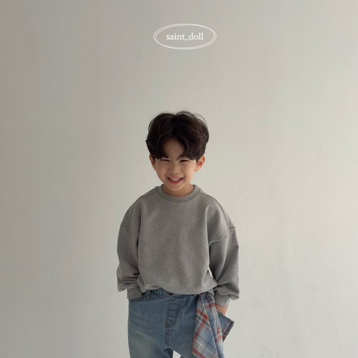 Saint Doll - Korean Children Fashion - #designkidswear - Autumn Plain Sweatshirt - 12