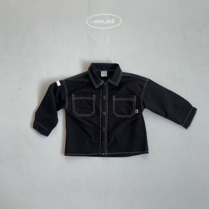 Saint Doll - Korean Children Fashion - #designkidswear - Stitch Hustle Shirt - 6