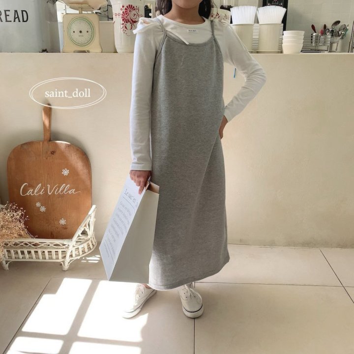Saint Doll - Korean Children Fashion - #discoveringself - Back-Slit Strap One-piece - 9