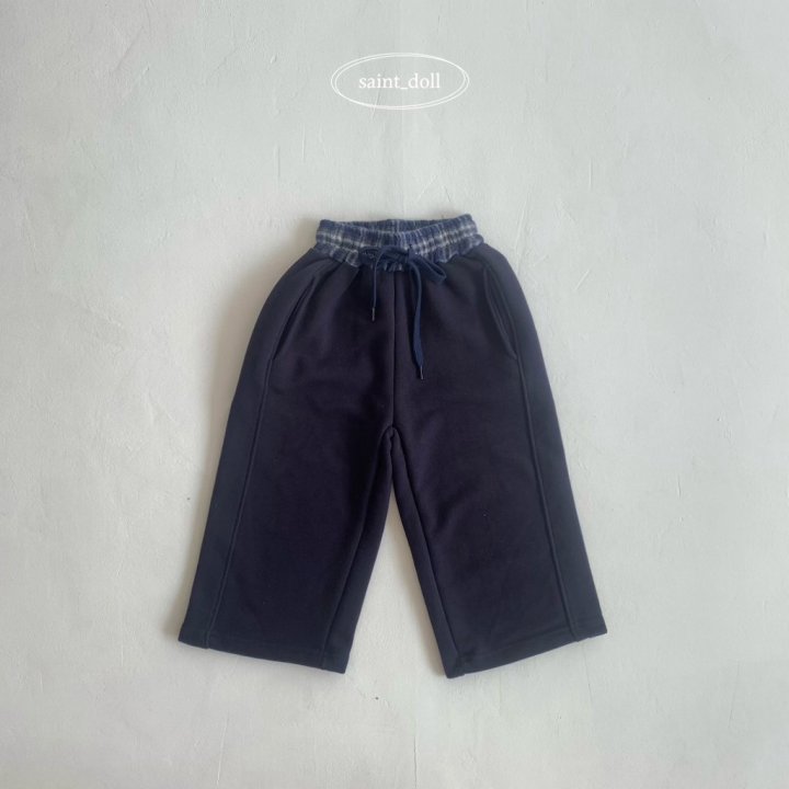 Saint Doll - Korean Children Fashion - #fashionkids - Obi Check Contrast Pants - 7