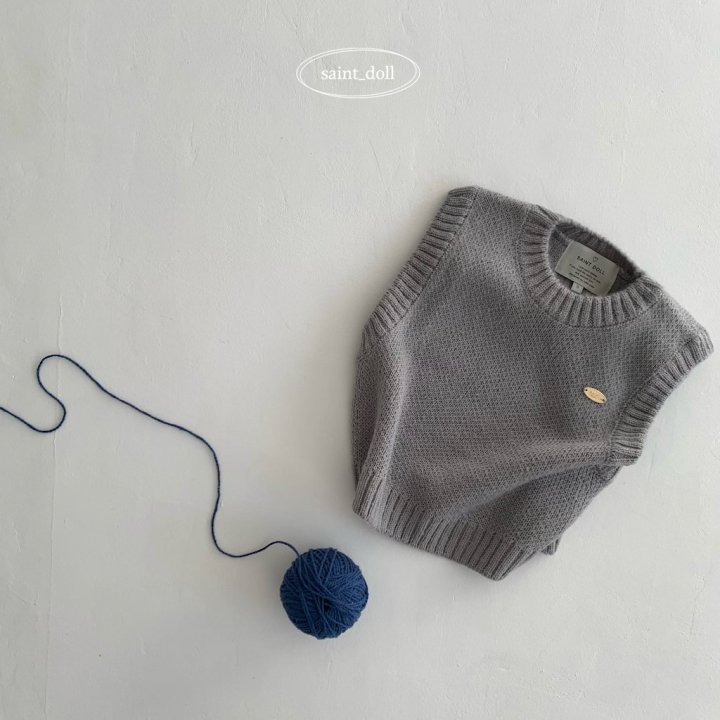 Saint Doll - Korean Children Fashion - #fashionkids - Amber Knit Vest - 6