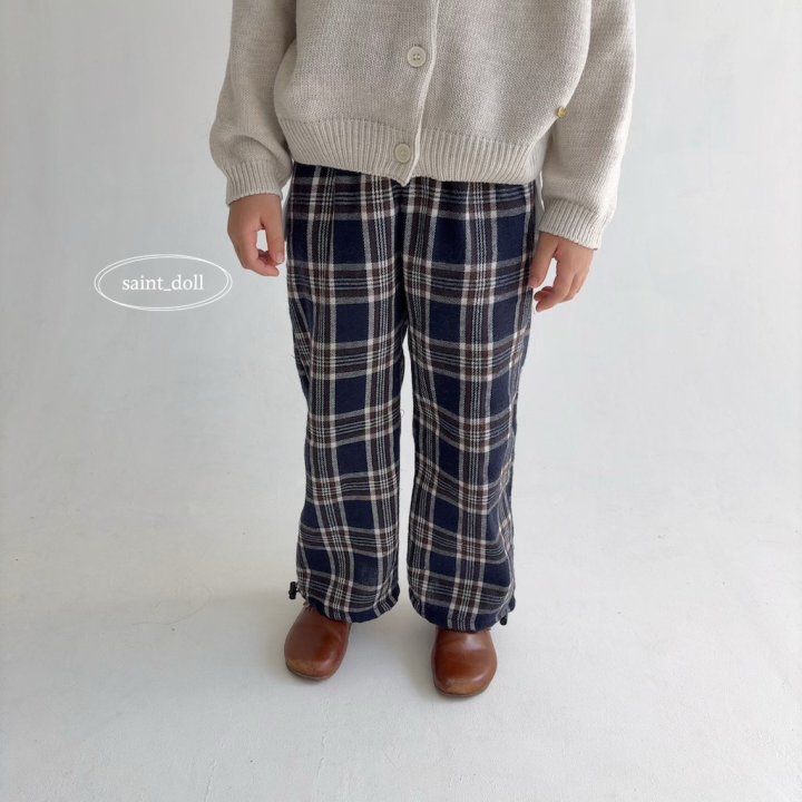 Saint Doll - Korean Children Fashion - #kidsshorts - Check String Pants - 10