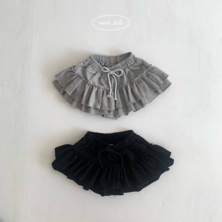 Saint Doll - Korean Children Fashion - #kidsshorts - Frill Layered Skirt