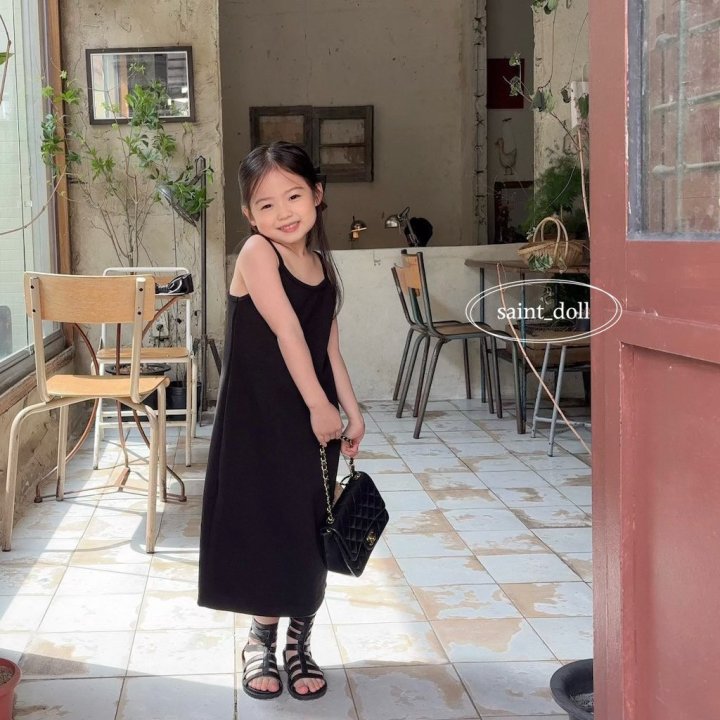 Saint Doll - Korean Children Fashion - #kidsshorts - Back-Slit Strap One-piece - 11