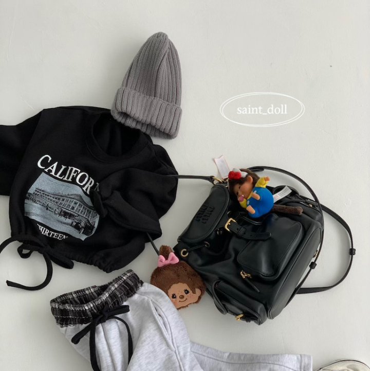 Saint Doll - Korean Children Fashion - #kidsshorts - Kelly Strap Sweatshirt - 7