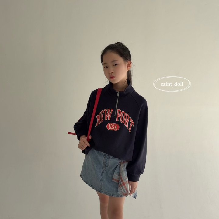 Saint Doll - Korean Children Fashion - #kidsshorts - Newport Half-Zip Top - 12