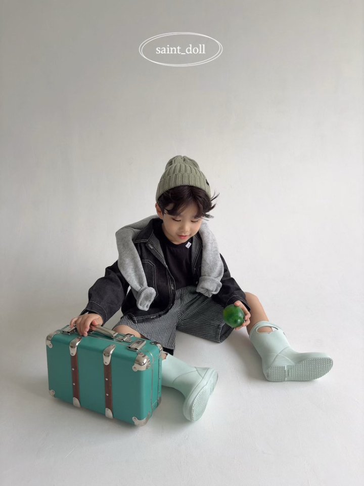 Saint Doll - Korean Children Fashion - #kidsshorts - Boyfriend Denim Shirt - 8