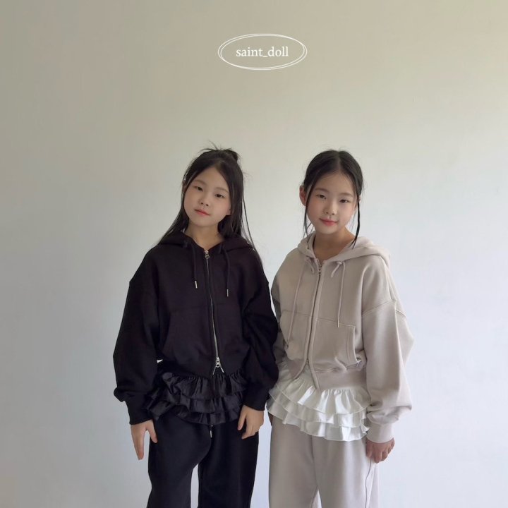 Saint Doll - Korean Children Fashion - #kidsshorts - Short Hood Zip-Up - 11