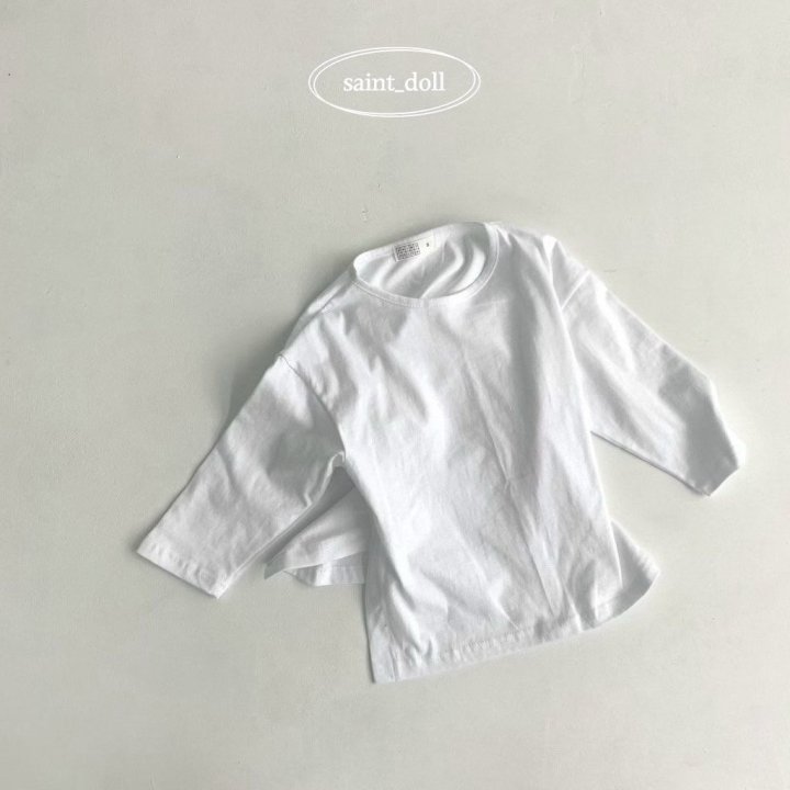 Saint Doll - Korean Children Fashion - #kidsshorts - Side Slit Long Sleeve Tee - 3