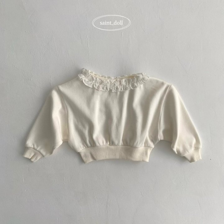 Saint Doll - Korean Children Fashion - #kidsshorts - Off-Shoulder Sweatshirt - 3