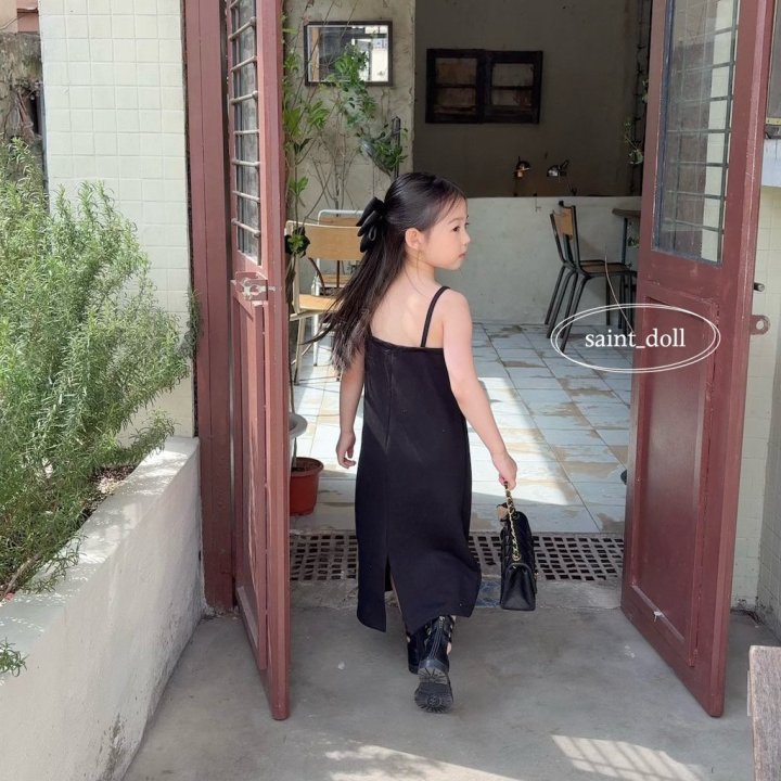 Saint Doll - Korean Children Fashion - #kidsstore - Back-Slit Strap One-piece - 12