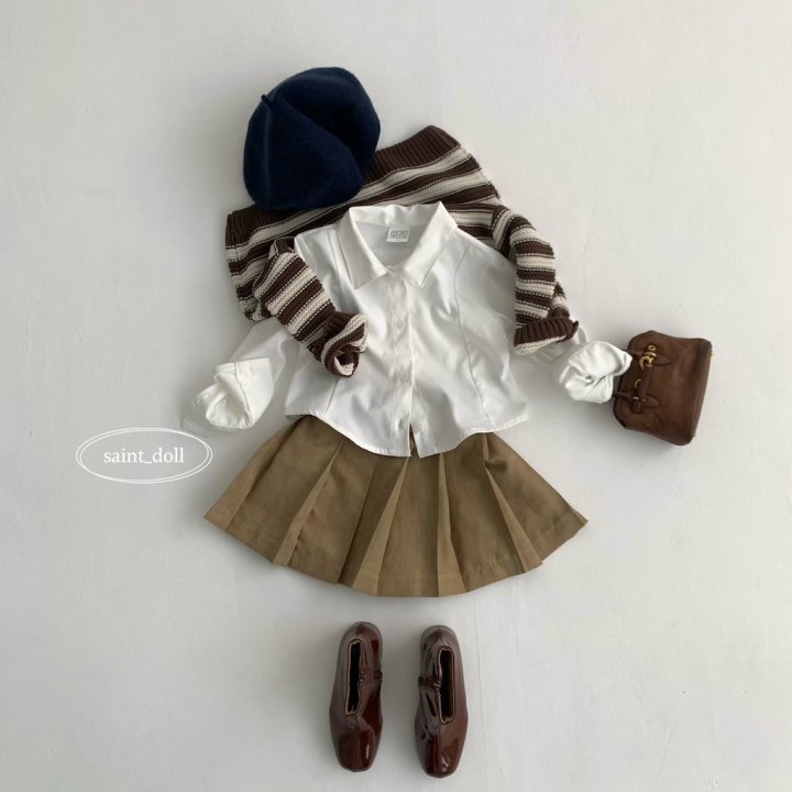 Saint Doll - Korean Children Fashion - #kidsstore - Slim Line Shirt - 6