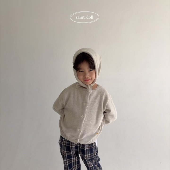 Saint Doll - Korean Children Fashion - #kidsshorts - Triangle Knit Bonnet - 4