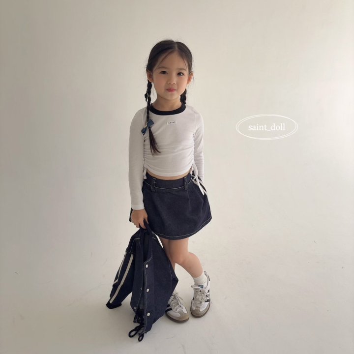 Saint Doll - Korean Children Fashion - #kidsstore - Label String Tee - 11