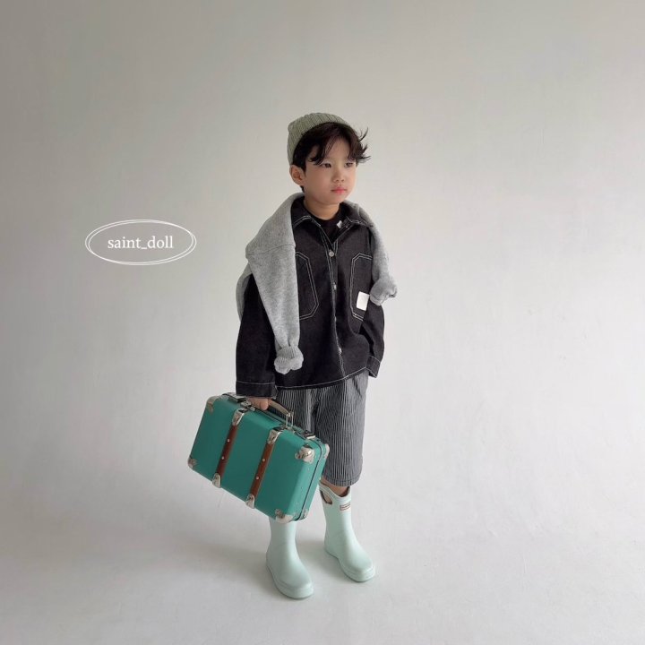 Saint Doll - Korean Children Fashion - #kidsstore - Boyfriend Denim Shirt - 9