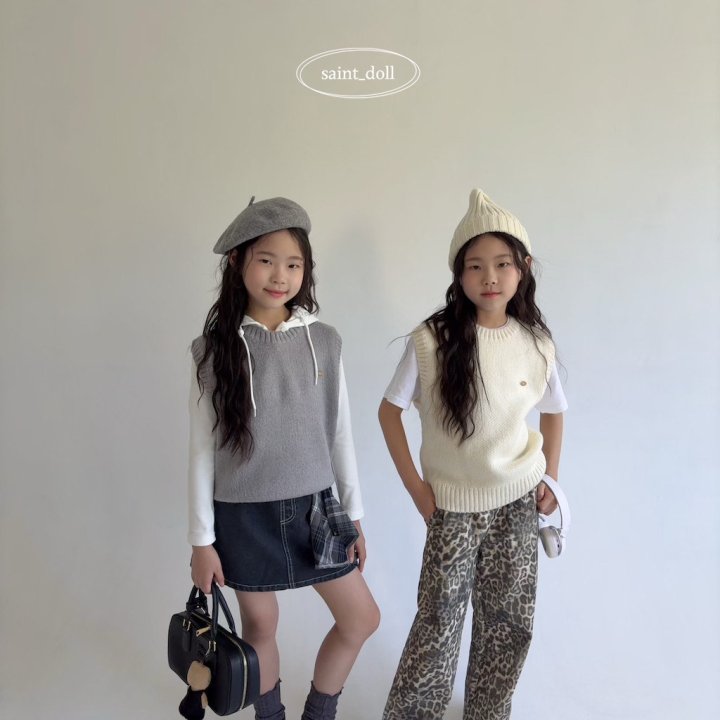 Saint Doll - Korean Children Fashion - #kidsstore - Amber Knit Vest - 8