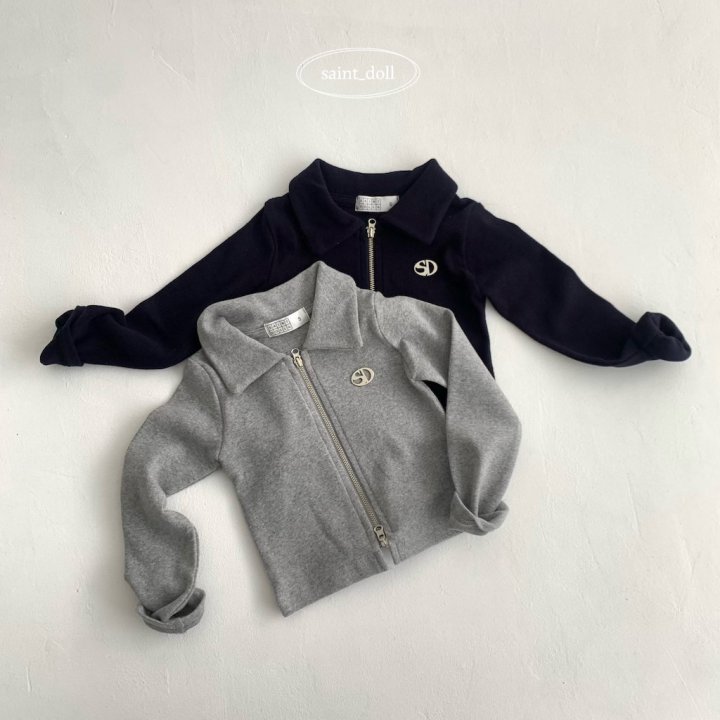 Saint Doll - Korean Children Fashion - #kidzfashiontrend - SD Collar Zip-Up