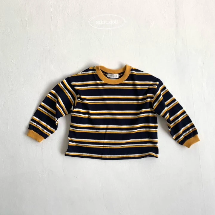 Saint Doll - Korean Children Fashion - #kidsstore - Jerry Stripe Tee - 4