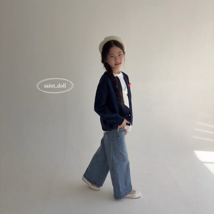 Saint Doll - Korean Children Fashion - #kidzfashiontrend - Heart Cardigan - 10