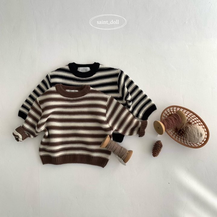 Saint Doll - Korean Children Fashion - #kidzfashiontrend - Striped Knit