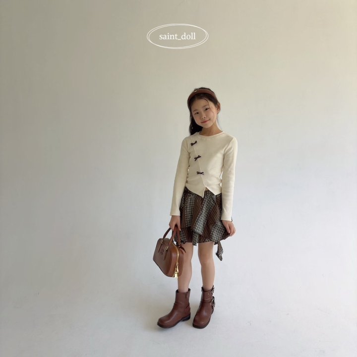 Saint Doll - Korean Children Fashion - #magicofchildhood - Diagonal Ribbon Tee - 11