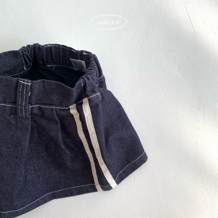 Saint Doll - Korean Children Fashion - #magicofchildhood - Denim Tape Skirt - 3