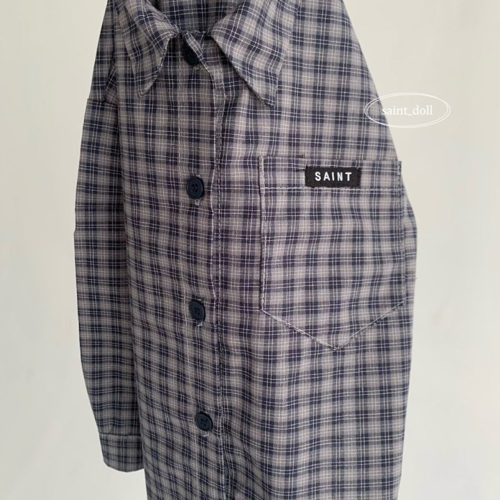 Saint Doll - Korean Children Fashion - #magicofchildhood - Myu Myu Check Shirt - 7