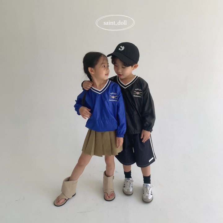 Saint Doll - Korean Children Fashion - #minifashionista - Baseball Embroidery Sweatshirt - 10