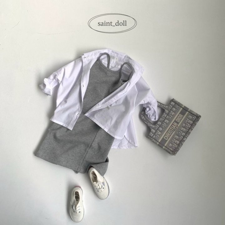 Saint Doll - Korean Children Fashion - #minifashionista - Back-Slit Strap One-piece - 4