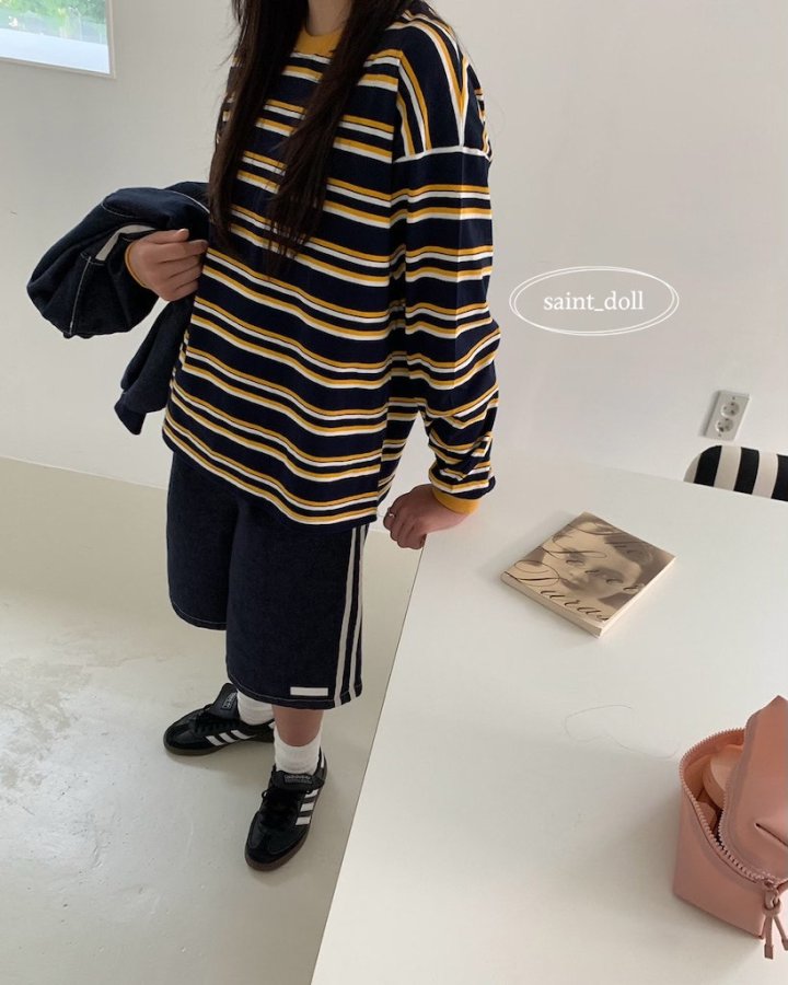 Saint Doll - Korean Children Fashion - #prettylittlegirls - Jerry Stripe Tee - 9