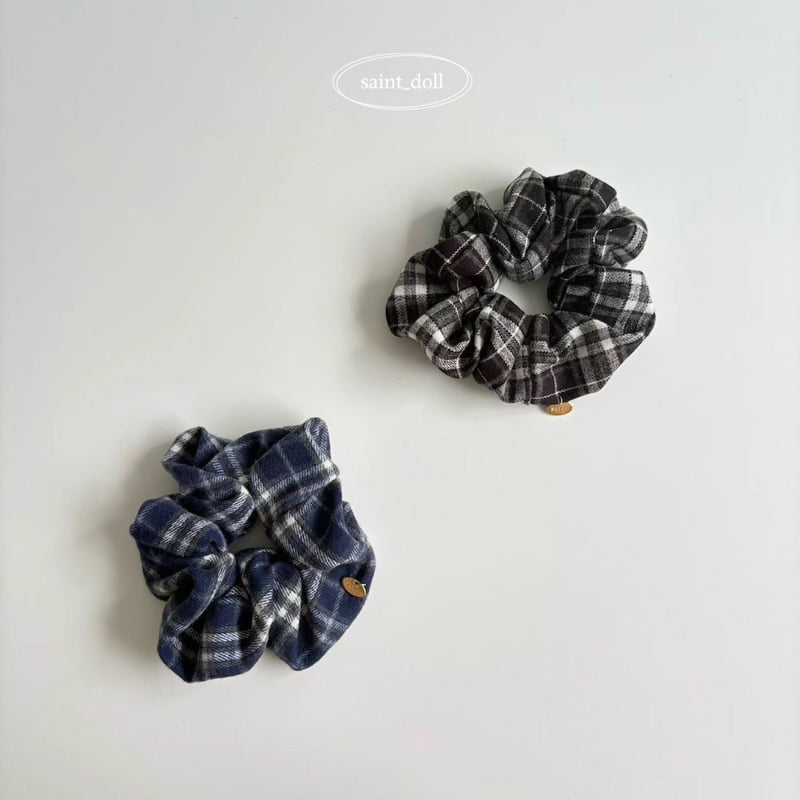 Saint Doll - Korean Children Fashion - #prettylittlegirls - Wool Check Scrunchie