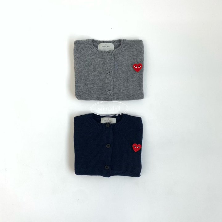 Saint Doll - Korean Children Fashion - #prettylittlegirls - Heart Cardigan
