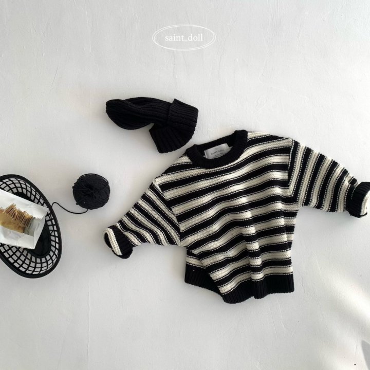 Saint Doll - Korean Children Fashion - #prettylittlegirls - Striped Knit - 6