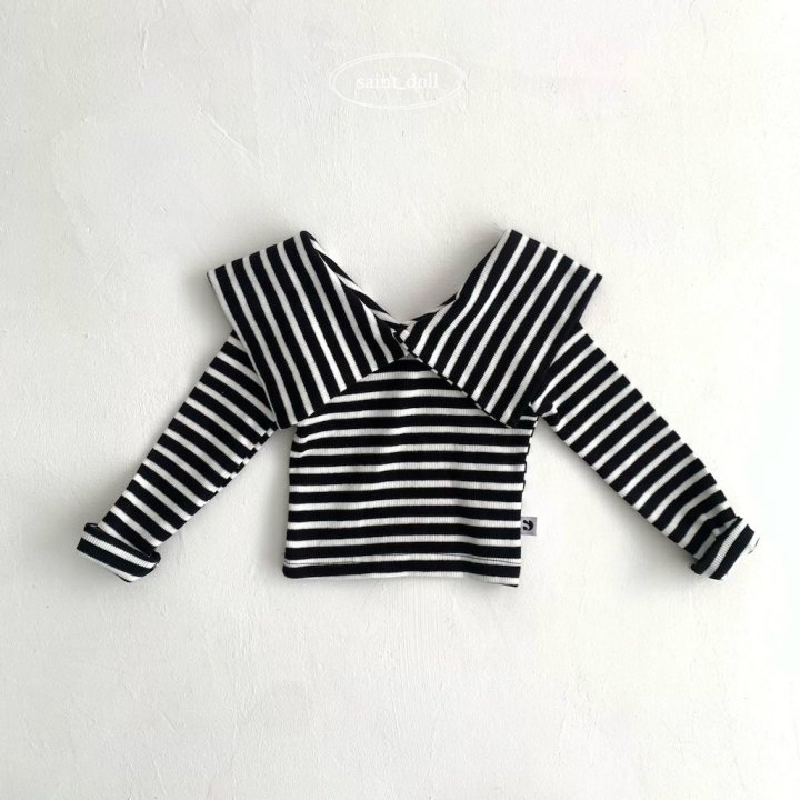 Saint Doll - Korean Children Fashion - #stylishchildhood - Sailor Stripe Tee - 5