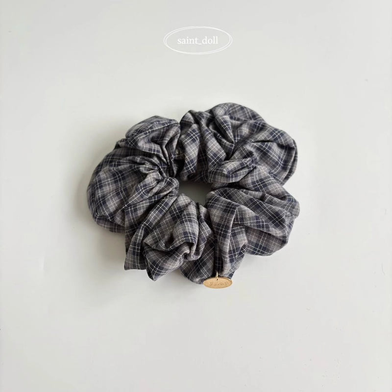 Saint Doll - Korean Children Fashion - #stylishchildhood - Tiny Check Scrunchie - 3