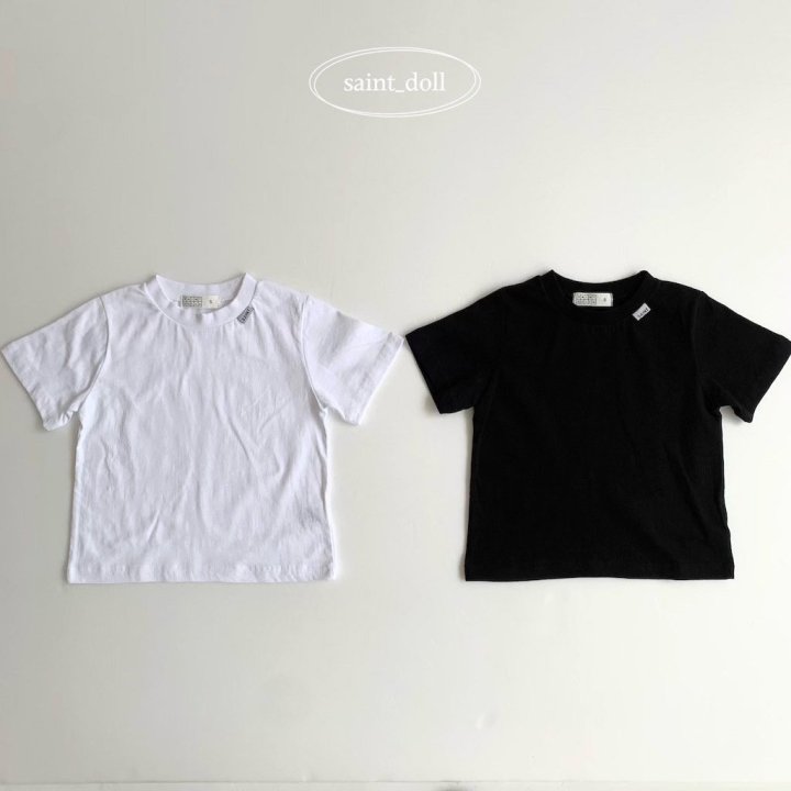 Saint Doll - Korean Children Fashion - #todddlerfashion - Basic Short Sleeve Tee