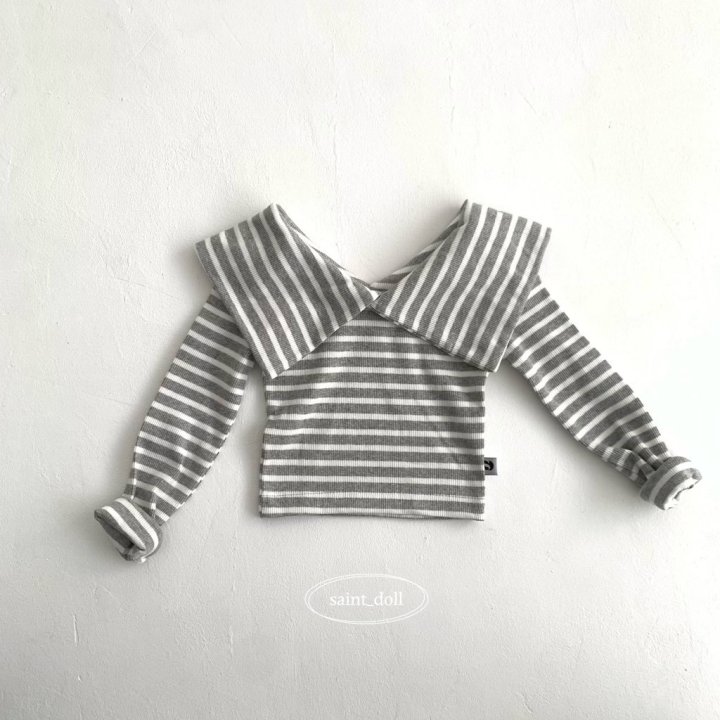 Saint Doll - Korean Children Fashion - #todddlerfashion - Sailor Stripe Tee - 3